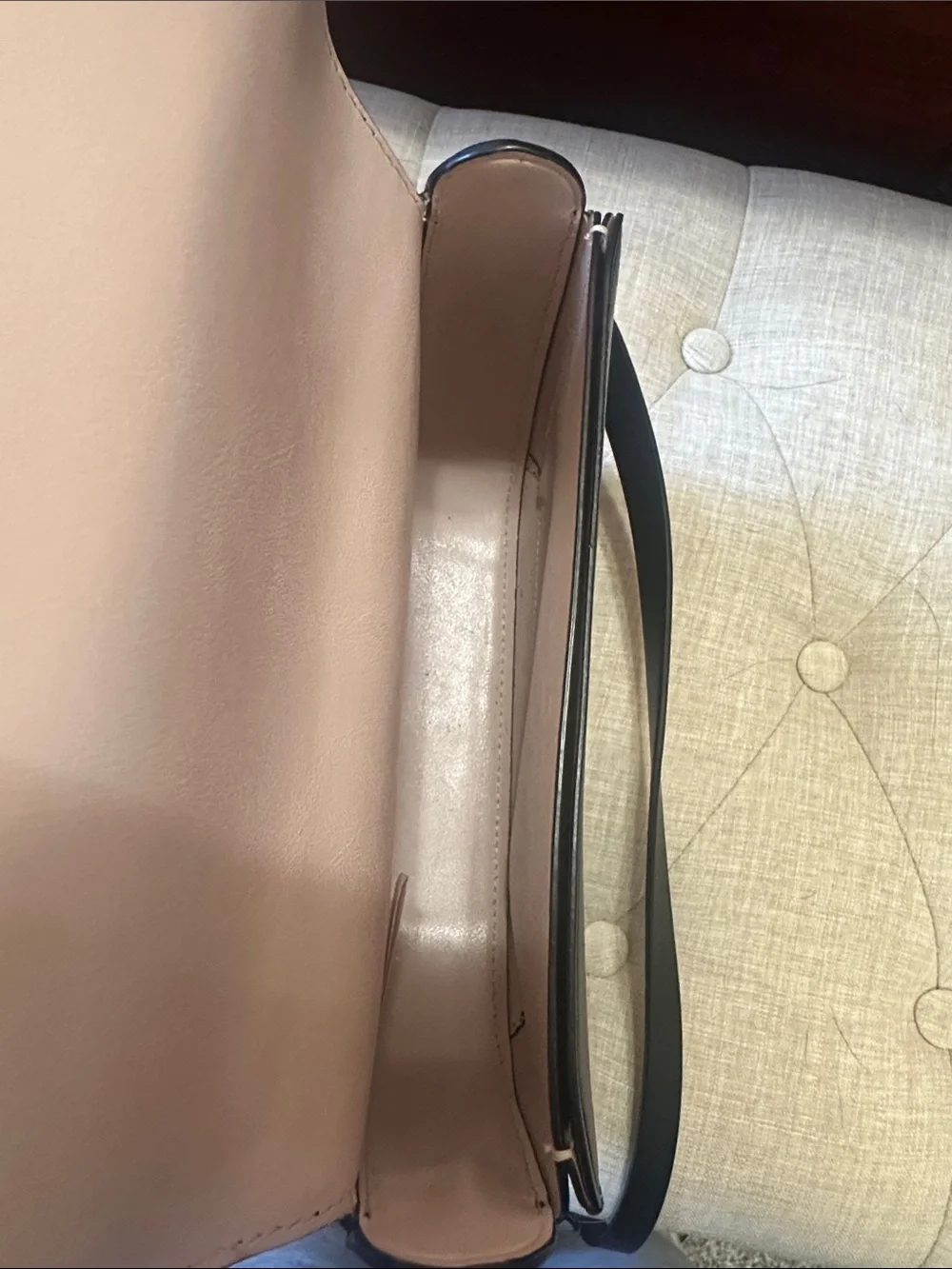 kate spade black leather crossbody saddle bag - Picture 8 of 12